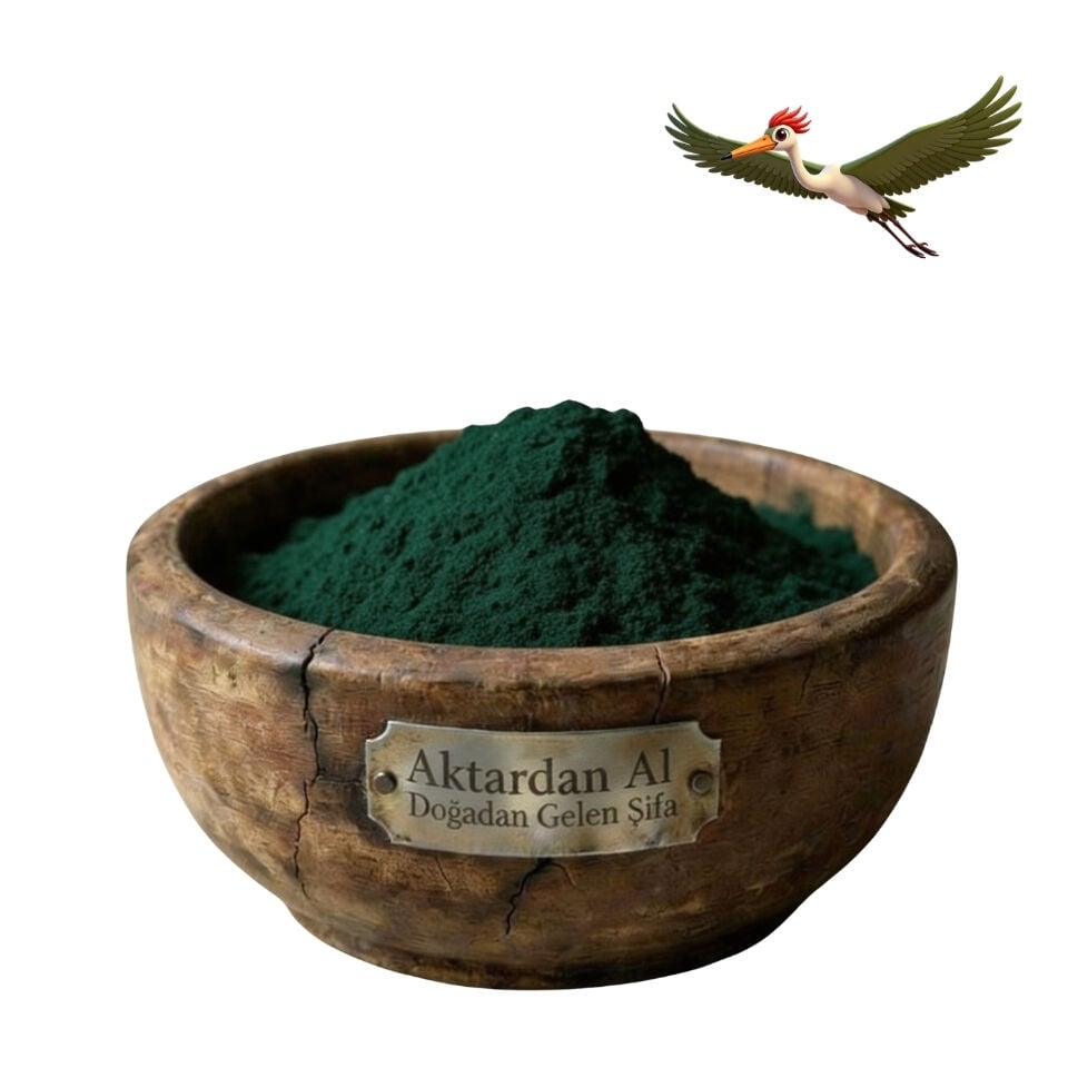 %100 Doğal Toz Spirulina (Cam Kavanoz) 10g