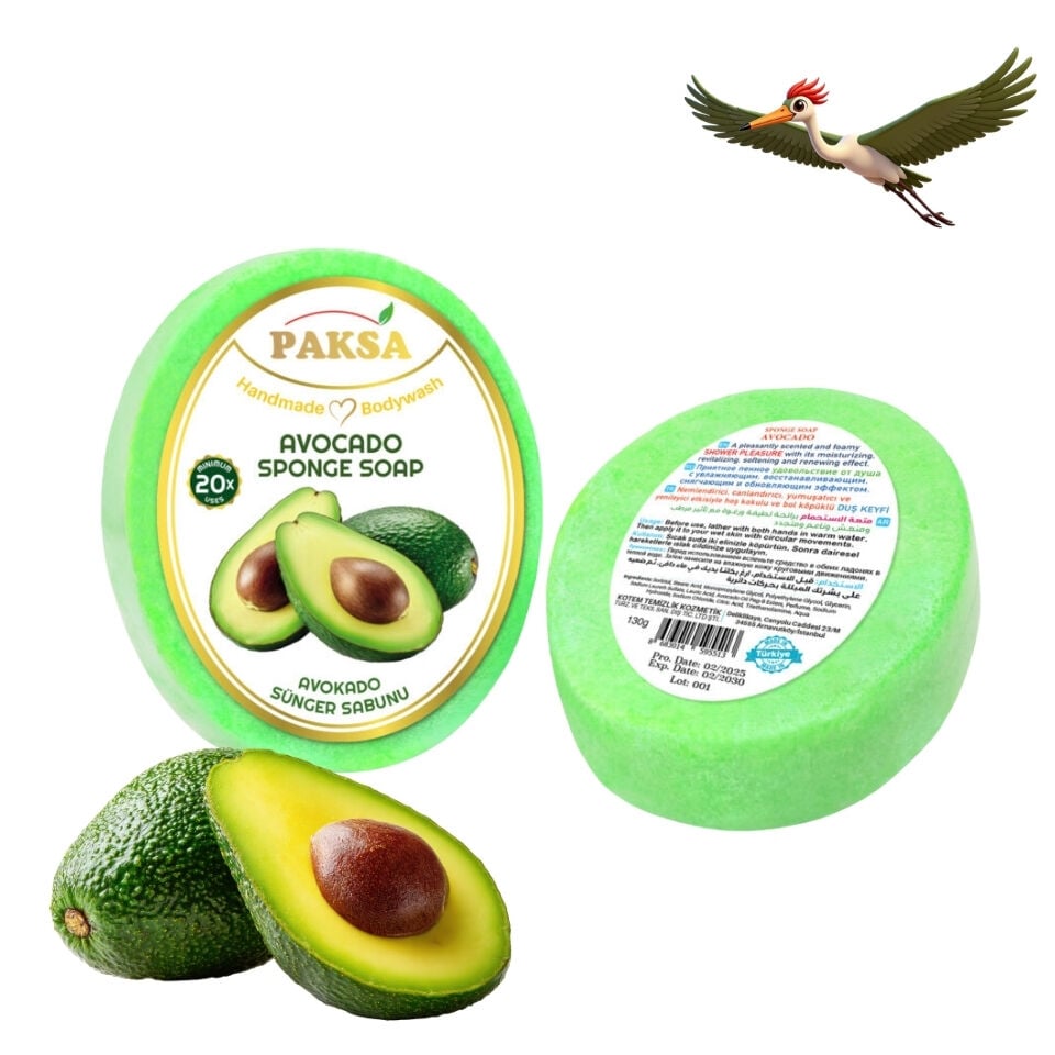 Paksa Avokado Sünger Sabunu - 130 Gr.