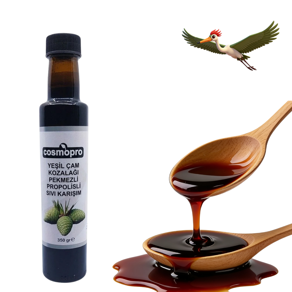 Cosmopro Yeşil Çam Kozalağı Pekmezli Propolisli Sıvı Macun - 350 Gr.