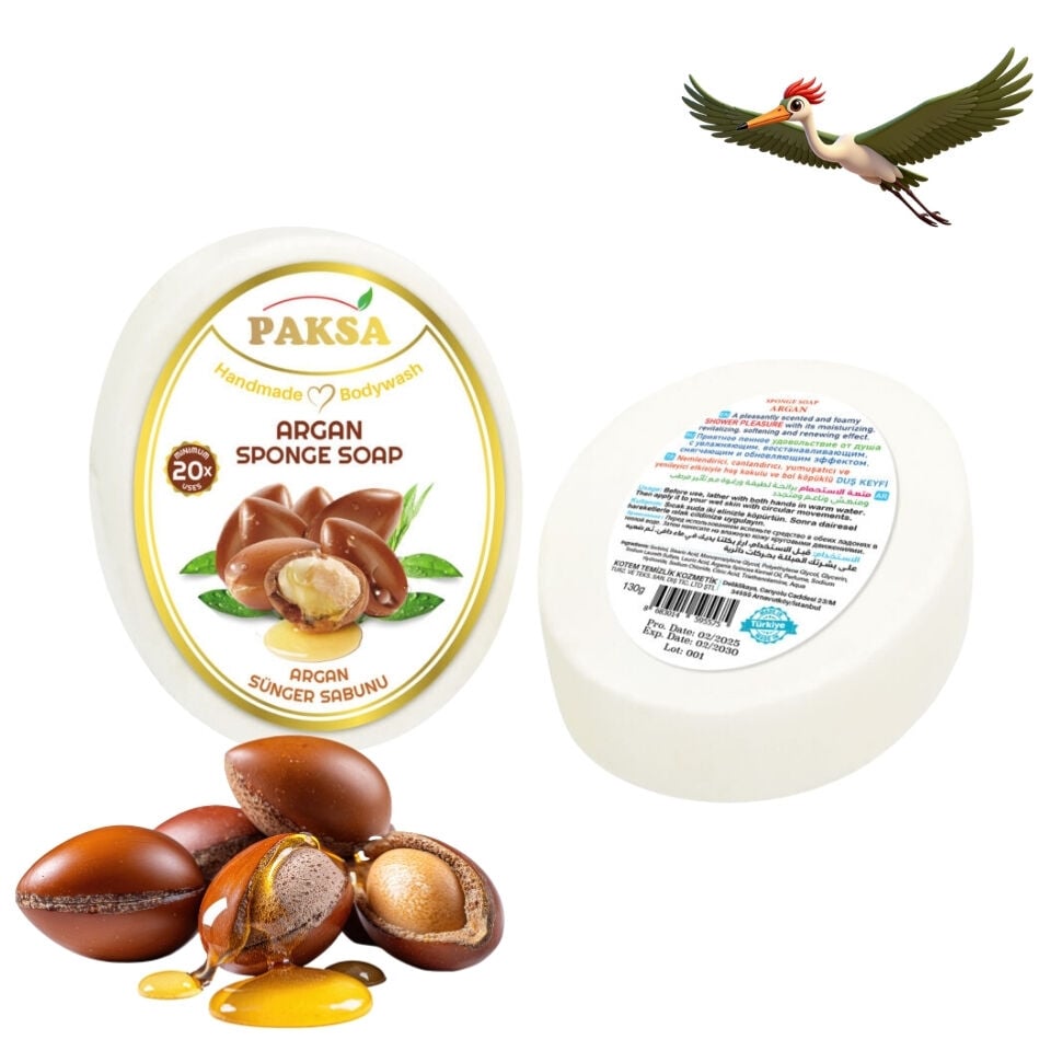 Paksa Argan Sünger Sabunu - 130 Gr.