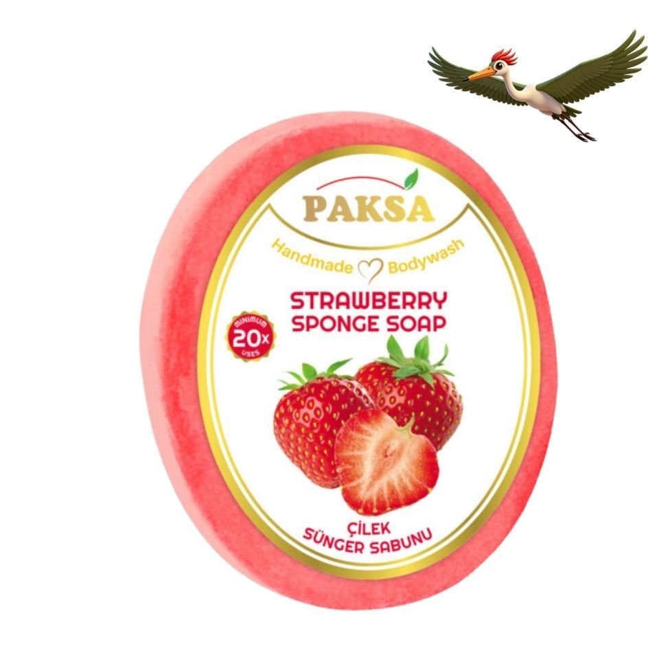 Paksa Çilek Sünger Sabunu - 130 Gr.
