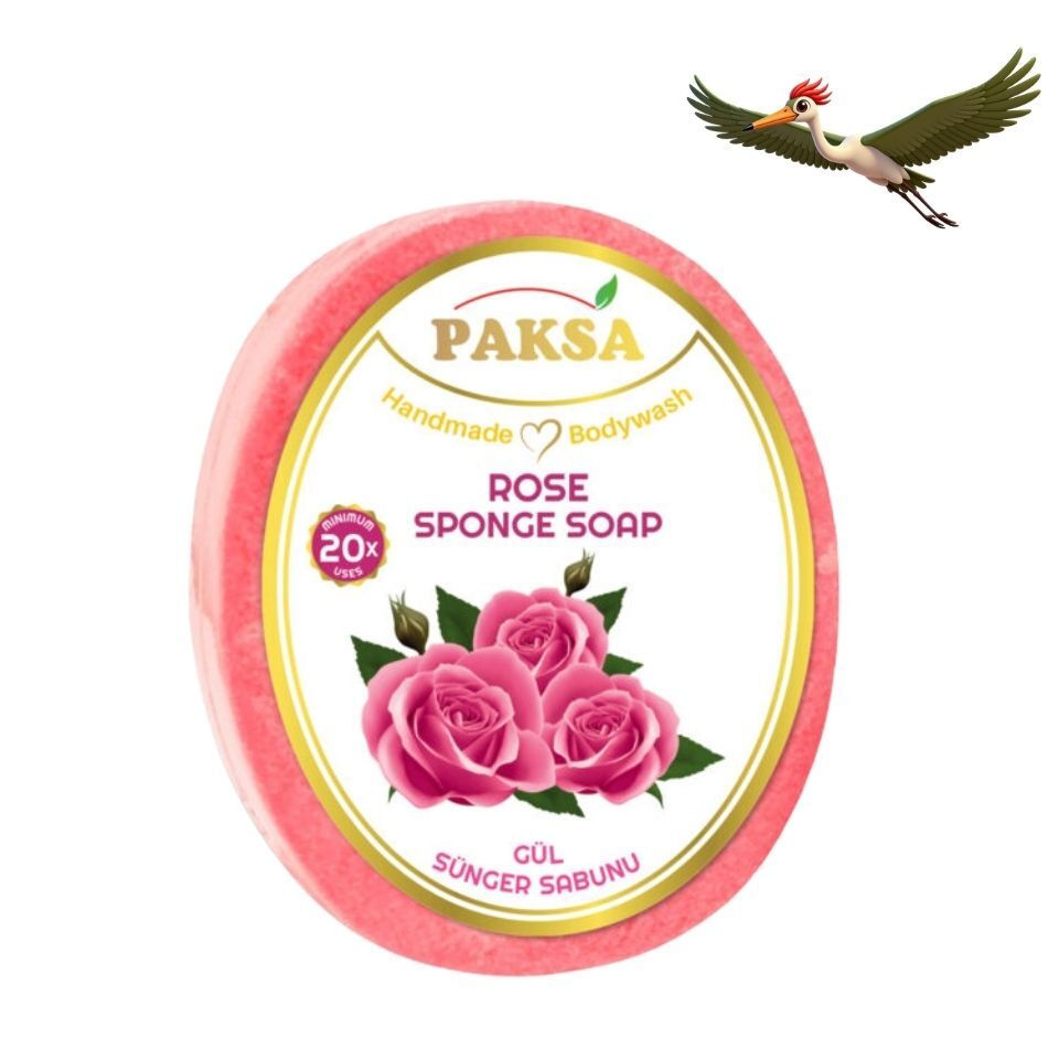 Paksa Gül Sünger Sabunu - 130 Gr.