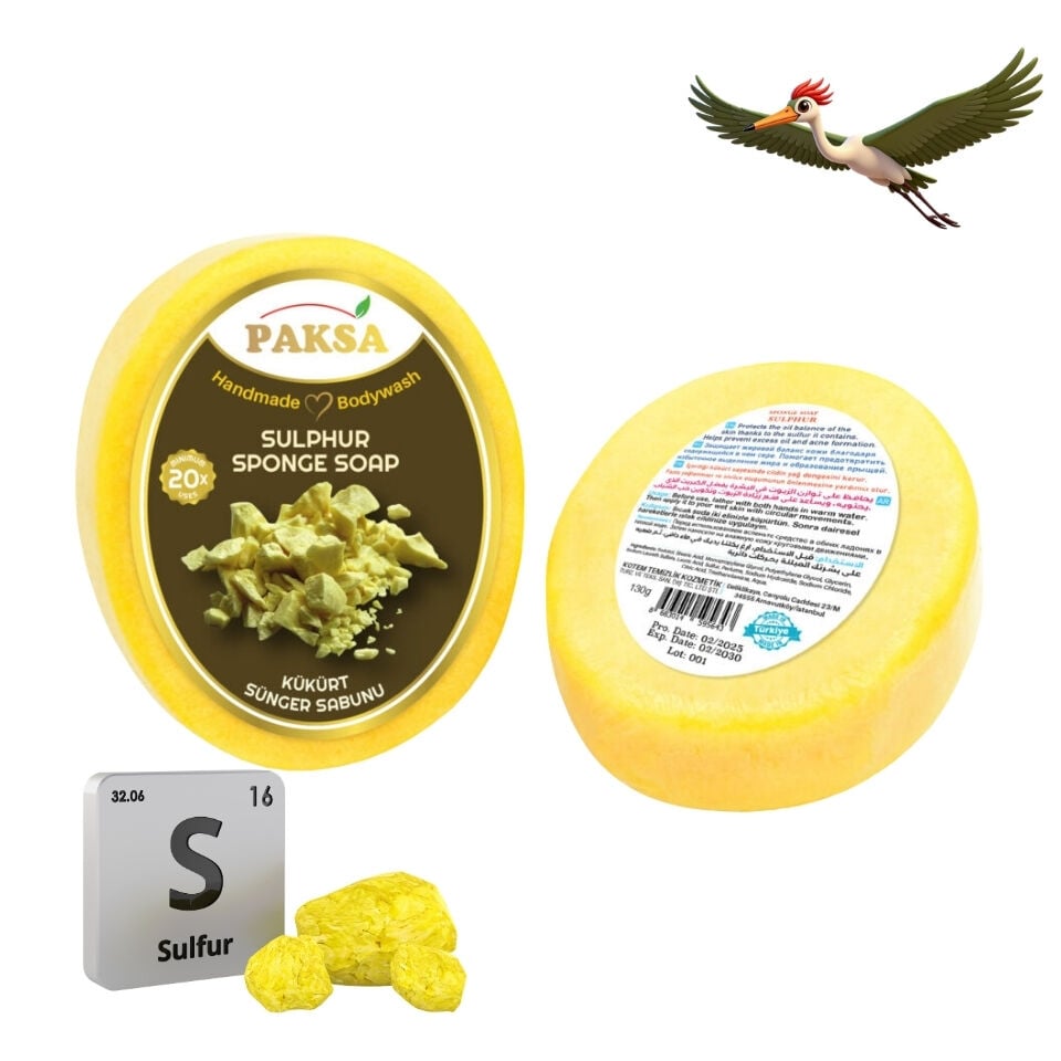Paksa Kükürt Sünger Sabunu - 130 Gr.