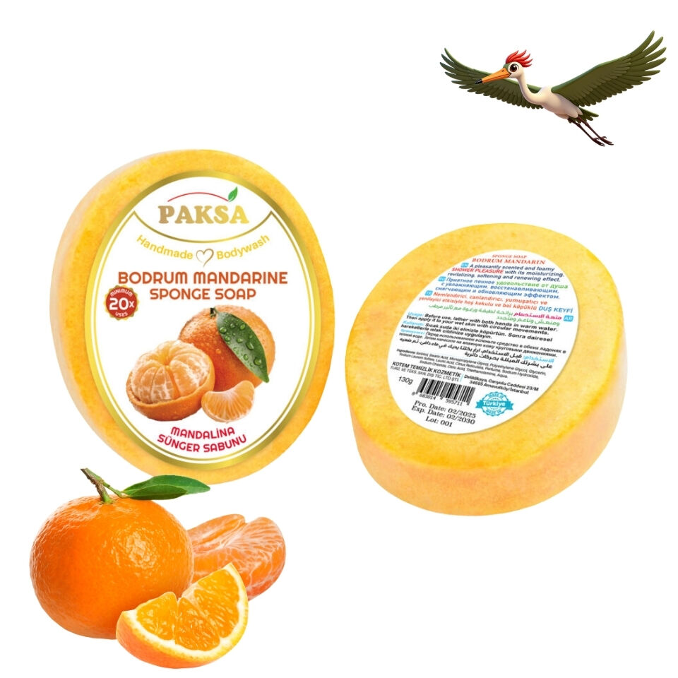 Paksa Mandalina Sünger Sabunu - 130 Gr.