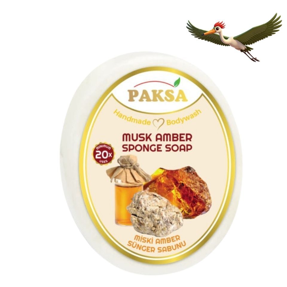 Paksa Misk Amber Sünger Sabunu - 130 Gr.