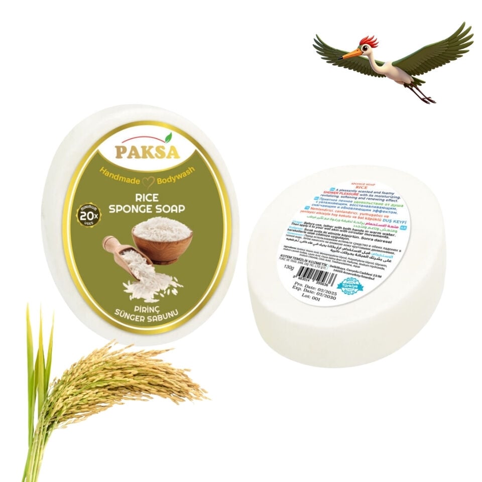 Paksa Pirinç Sünger Sabunu - 130 Gr.