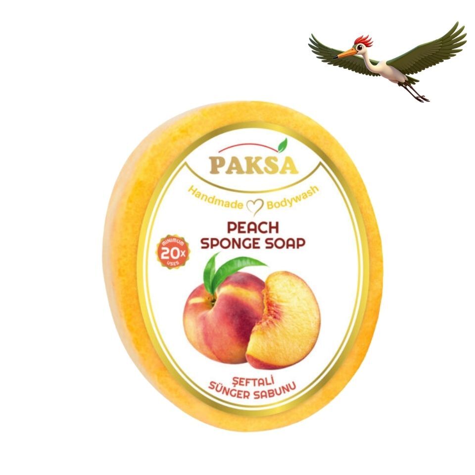Paksa Şeftali Sünger Sabunu - 130 Gr.