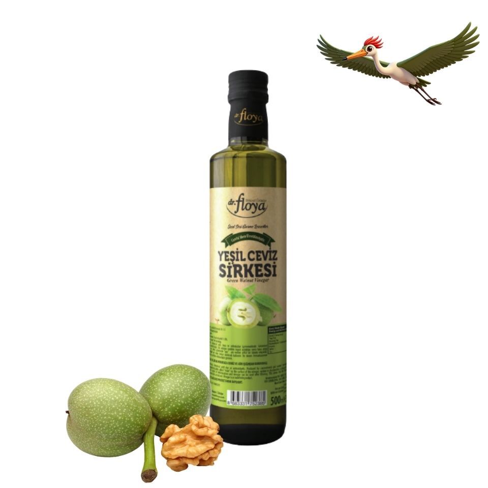Dr. Floya Yeşil Ceviz Sirkesi - 500 ml.