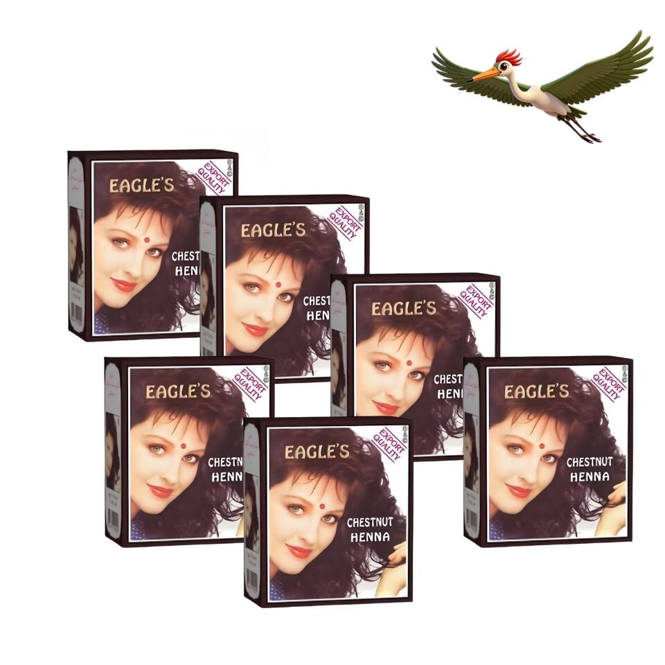 Eagles Hint Kınası - Kestane - 6'lı Paket