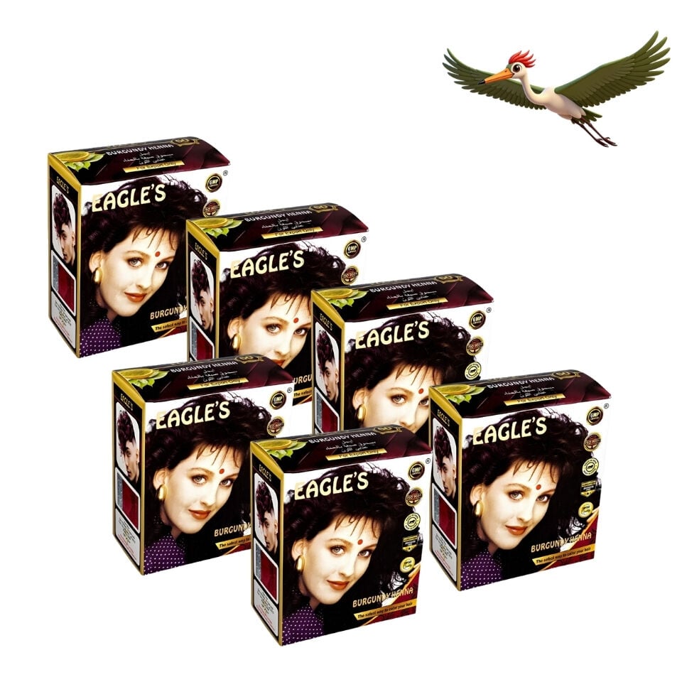 Eagles Hint Kınası - Burgundy - 6'lı Paket