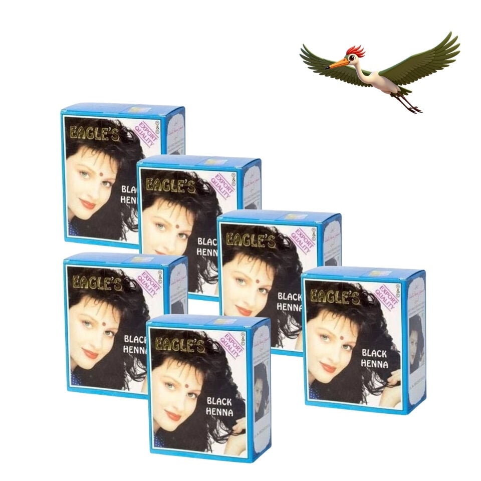 Eagles Hint Kınası - Siyah - 6'lı Paket