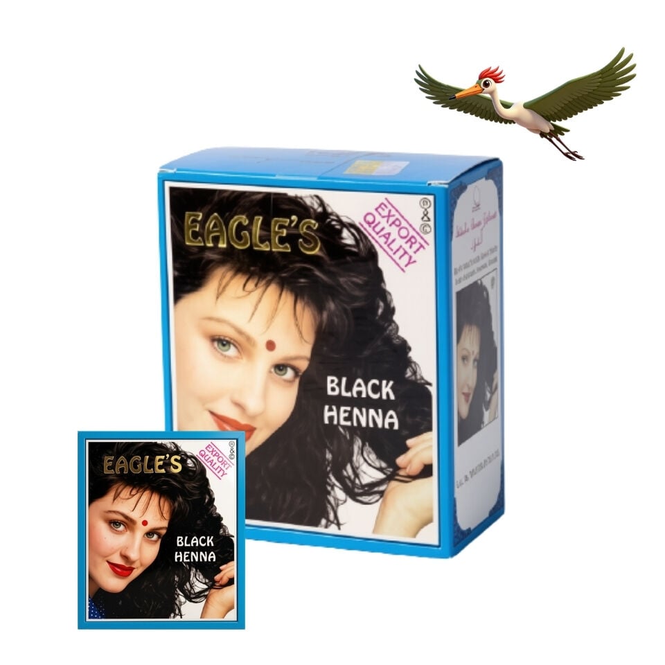 Eagles Hint Kınası - Siyah - 6'lı Paket