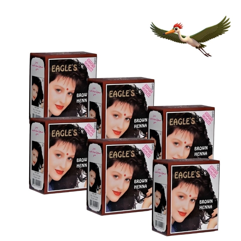 Eagles Hint Kınası - Kahve - 6'lı Paket