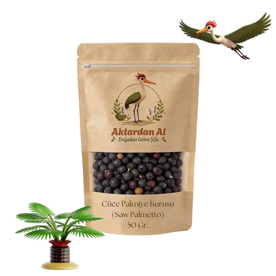 Cüce Palmiye (Saw Palmetto) Kurusu - 50 Gr. (Katkısız)