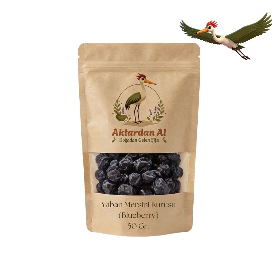 Yaban Mersini (Blueberry) Kurusu - 50 Gr. (Katkısız)