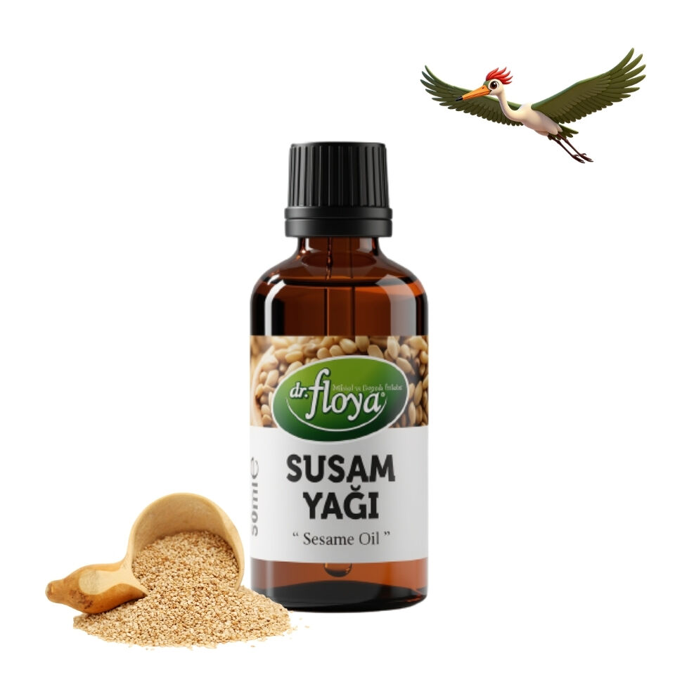 Dr. Floya %100 Saf Soğuk Sıkım Susam Yağı - 50 ml.