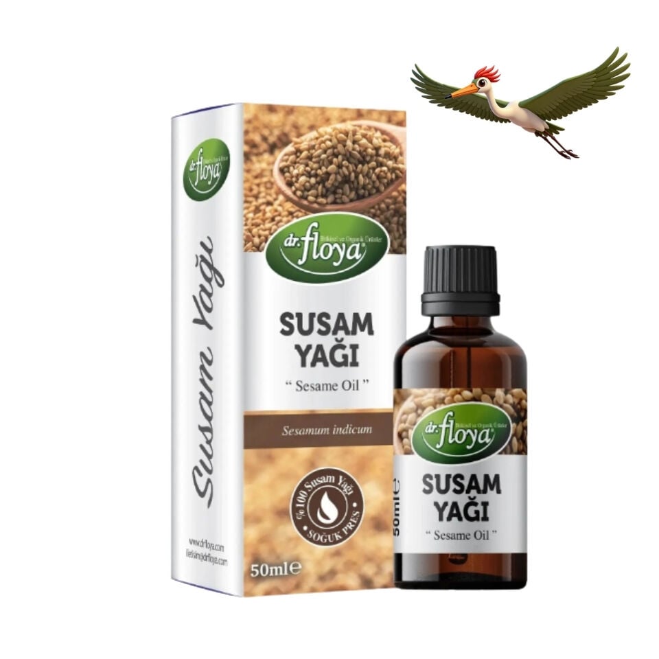 Dr. Floya %100 Saf Soğuk Sıkım Susam Yağı - 50 ml.
