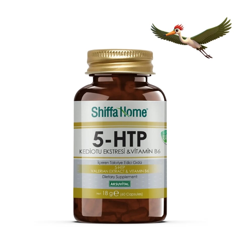 Shiffa Home 5-HTP Kediotu Ekstresi & Vitamin B6 - 60 Kapsül