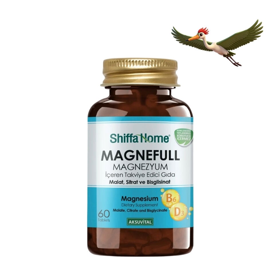 Shiffa Home Magnefull Magnezyum Sitrat Bisglisinat Malat 60 Tablet