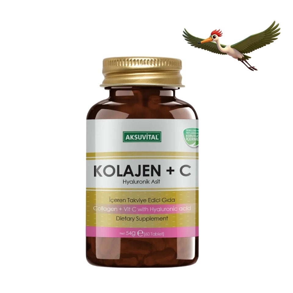 Aksuvital Kolajen + C Vitamini & Hyaluronik Asit 60 Tablet