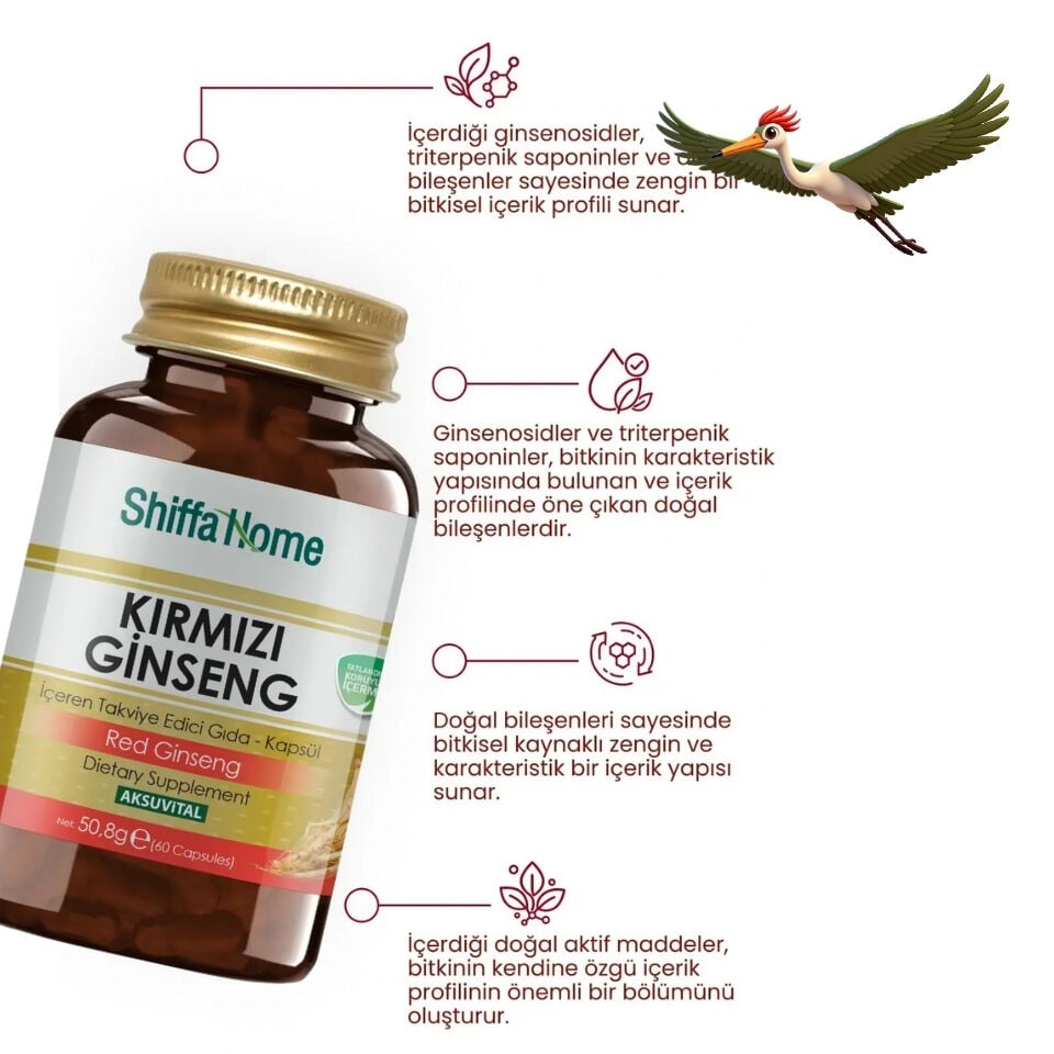 Shiffa Home Kırmızı Ginseng 60 Kapsül