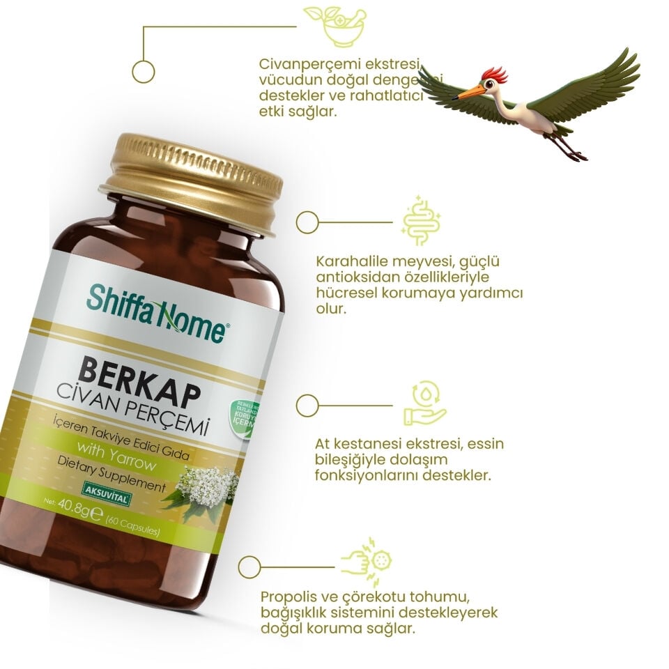 Shiffa Home Berkap Civan Perçemi - 60 Kapsül