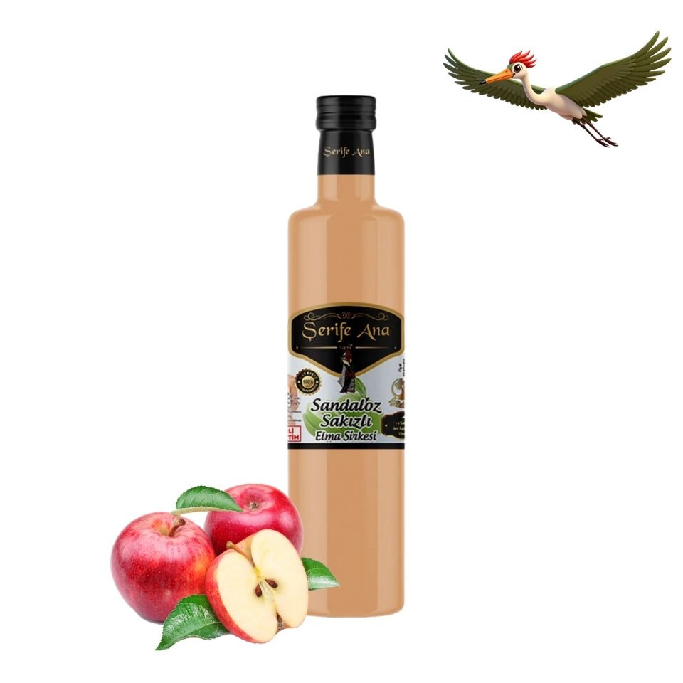 Şerife Ana Sandaloz Sakızlı Elma Sirkesi - 500 ml.