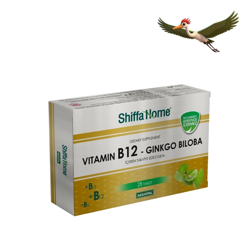 Shiffa Home Vitamin B12 Ginkgo Biloba 28 Tablet