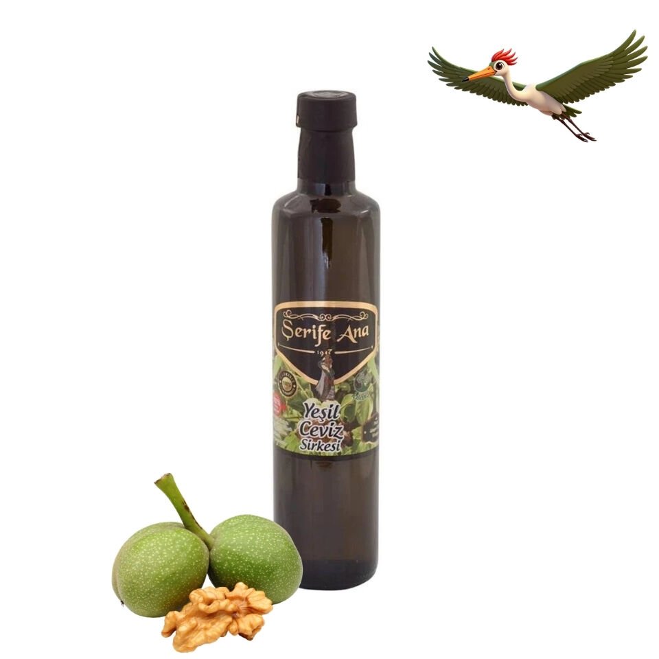 Şerife Ana Yeşil Ceviz Sirkesi - 500 ml.