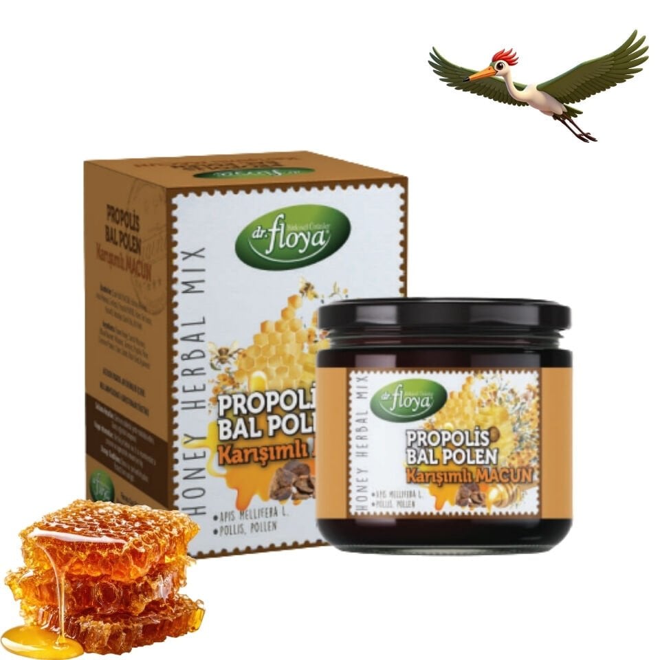 Propolis Bal Polen Karışımlı Macun - 340 Gr.