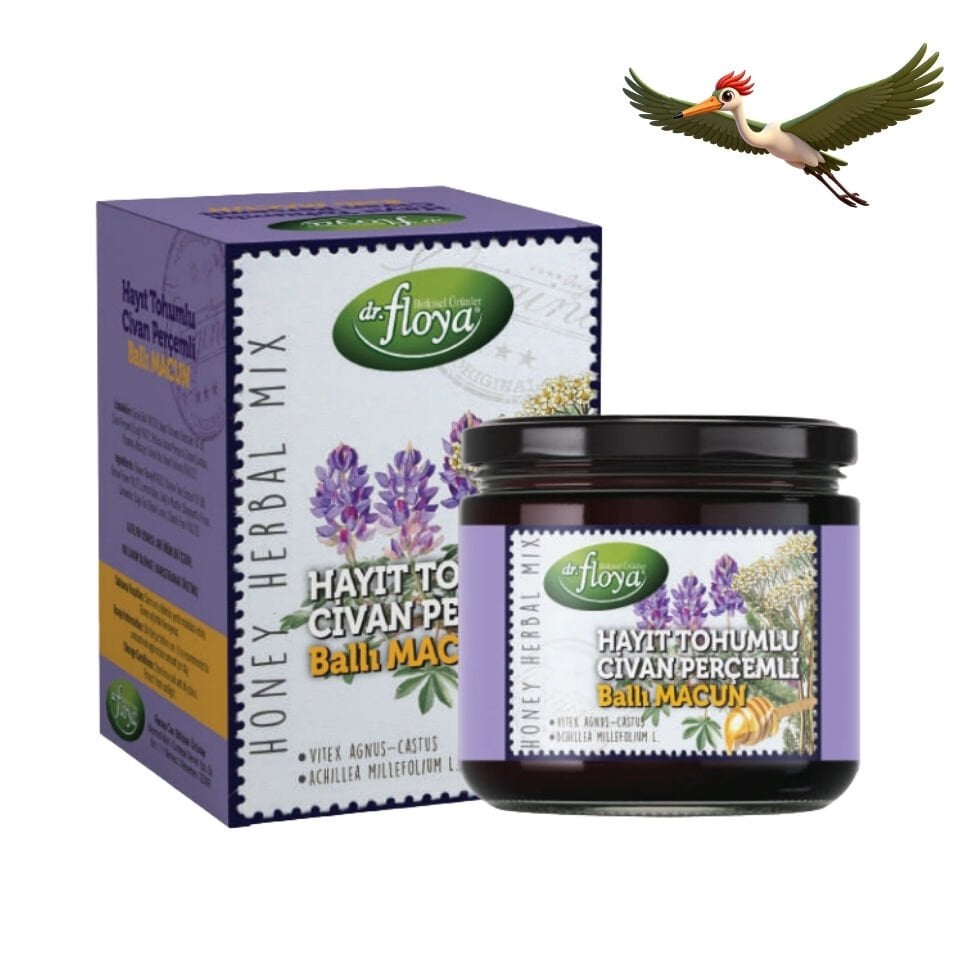 Dr. Floya Hayıt Tohumlu Civan Perçemli Ballı Macun - 340 Gr.