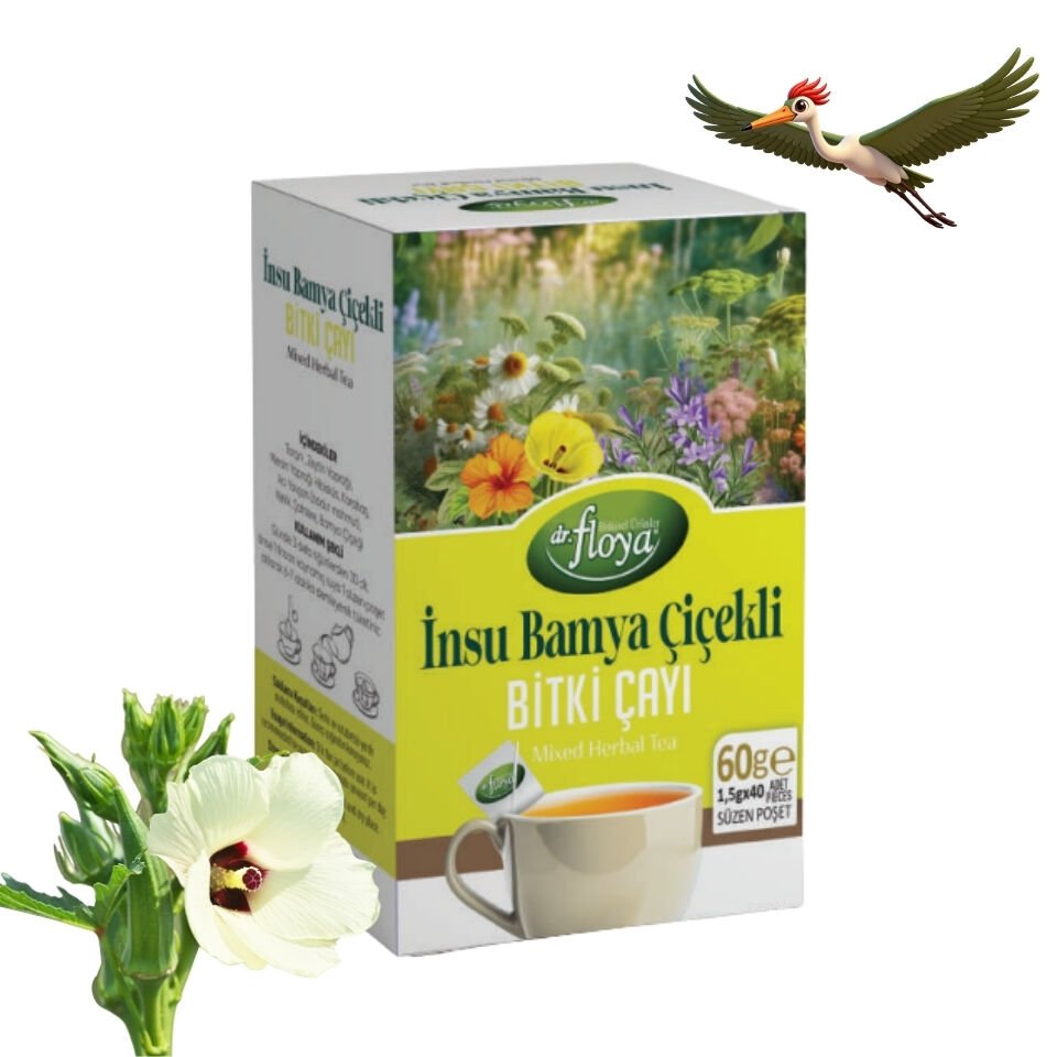 Dr. Floya İnsu Bamya Çiçekli Bitki Çayı - 60 Gr.