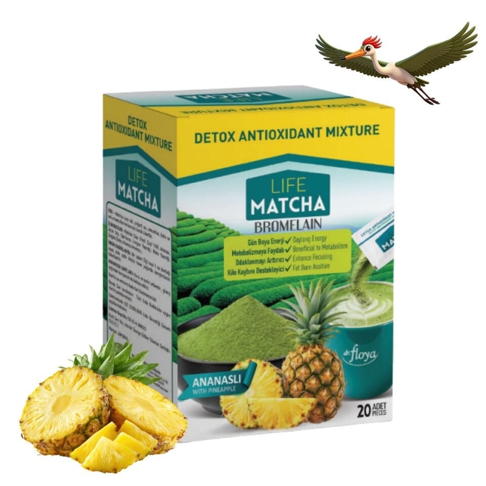 Dr. Floya Life Matcha Çayı Ananaslı - 60 Gr.