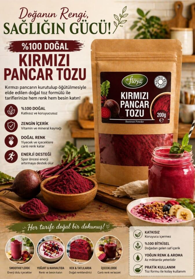 Kırmızı Pancar Tozu - 200 Gr.