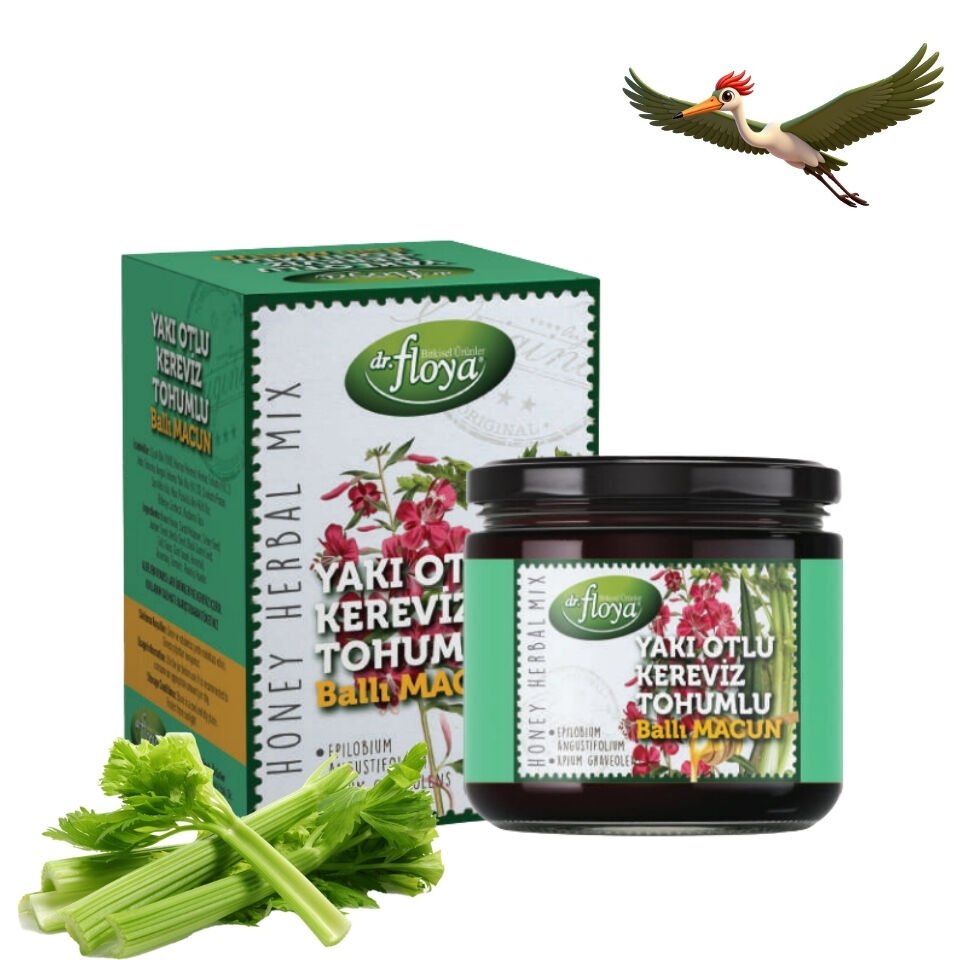 Dr. Floya Yakı Otlu Kereviz Tohumlu Ballı Macun - 340 Gr.