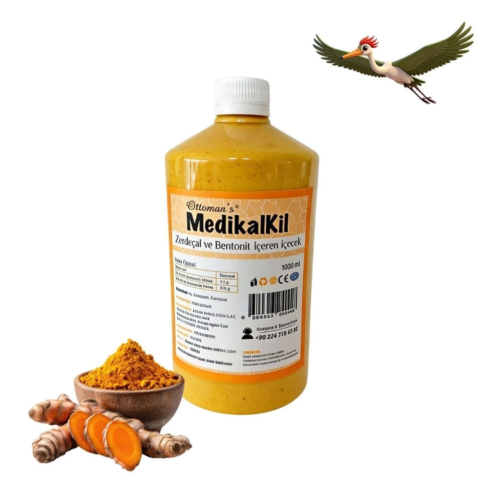 Otomans Zerdeçallı Medikal Kil - 1 Litre
