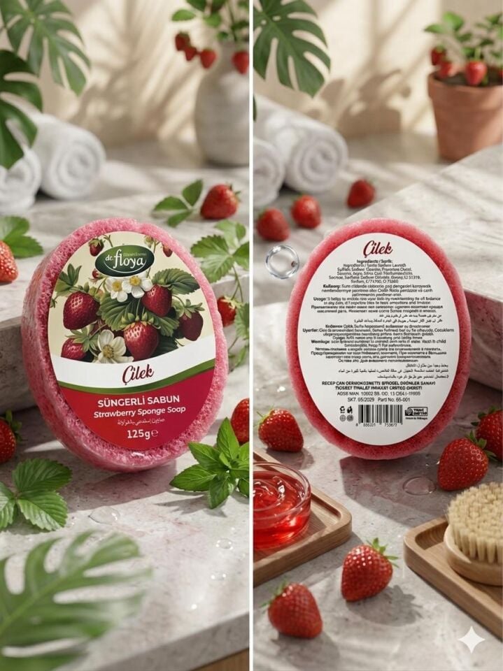 Dr. Floya Süngerli Sabun - Çilek