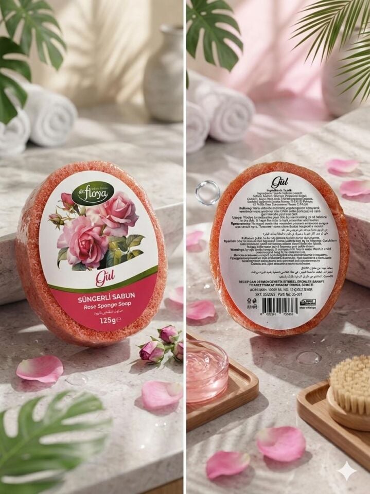 Dr. Floya Süngerli Sabun - Gül